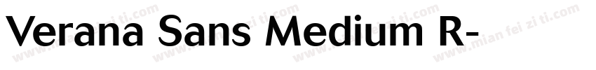 Verana Sans Medium R字体转换